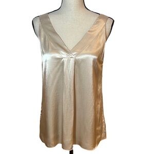 Pomandere Ivory Sleeveless Top Sz-4